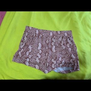 H&M shorts (snakeskin)